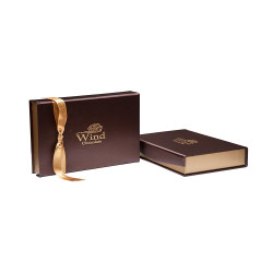 Wind Çikolata - Premium Spesiyal Hediyelik Çikolata Kutusu 24 (Kahve-Gold)